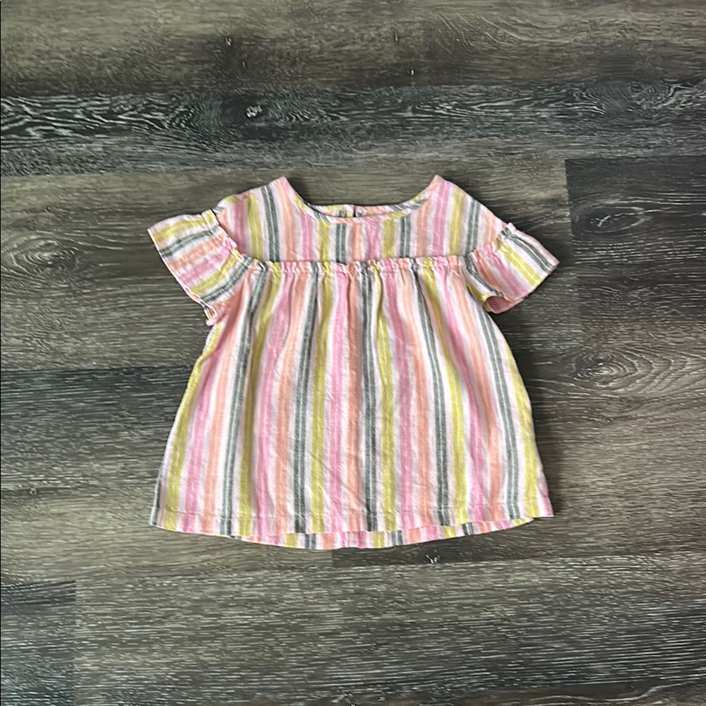 GAP Kids Striped Shirt - Pink, Yellow, Gray